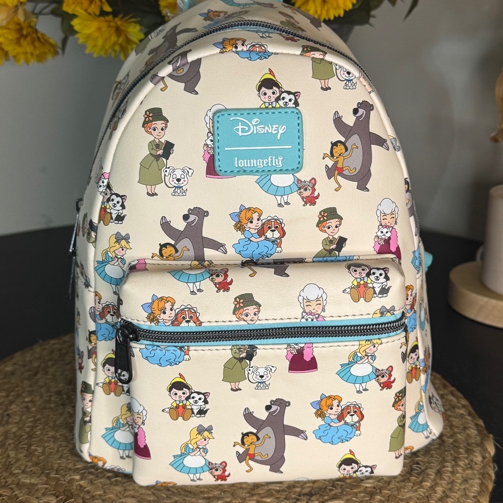 Loungefly Disney Chibi Animal Love Mini Backpack NWT Vegan Leather